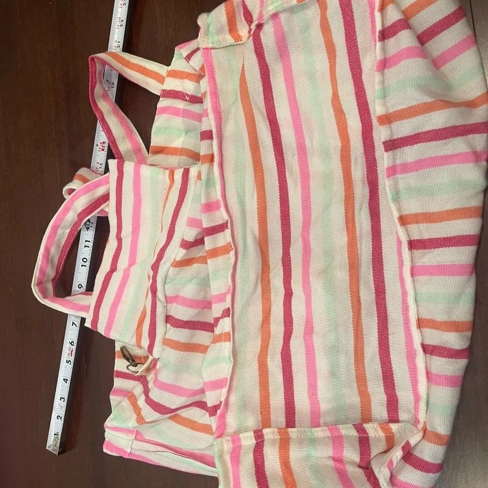 guc we the free Striped Pink and Orange multicolor Women's tote Bag