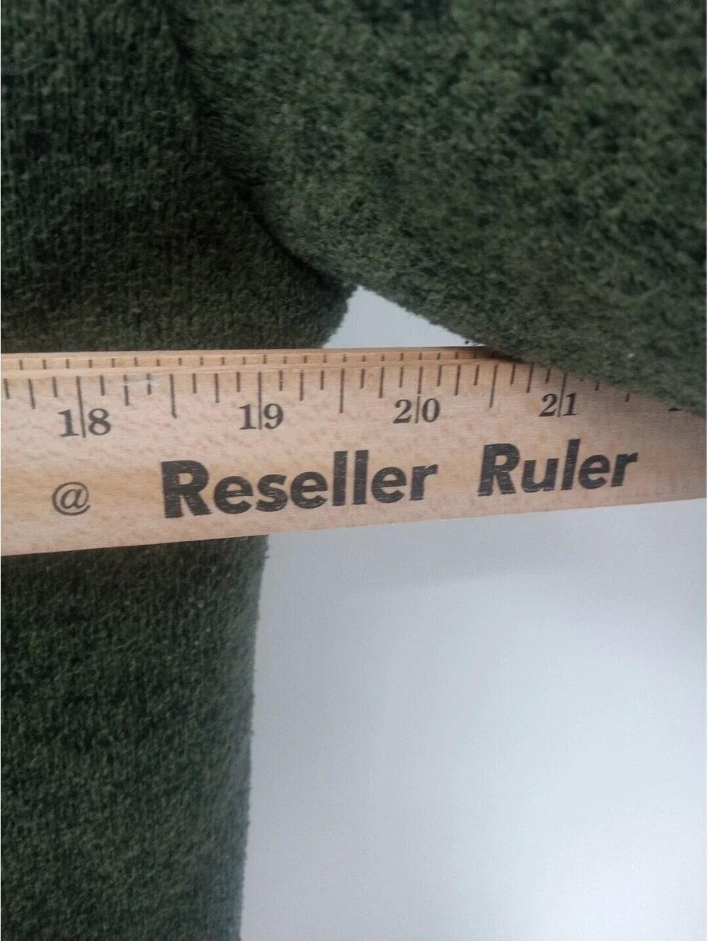 Telluride Clothing Company Fleece Sweater Mens Medium Green Casual 1/4 Button