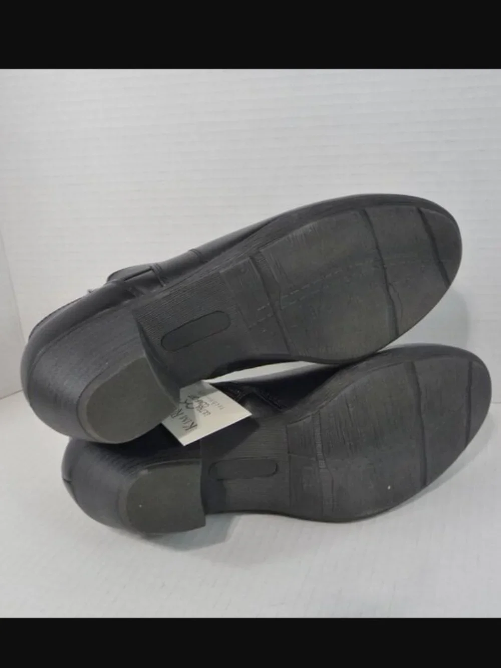 Size 7.5 WIDE Black Comfort Ankle Boots