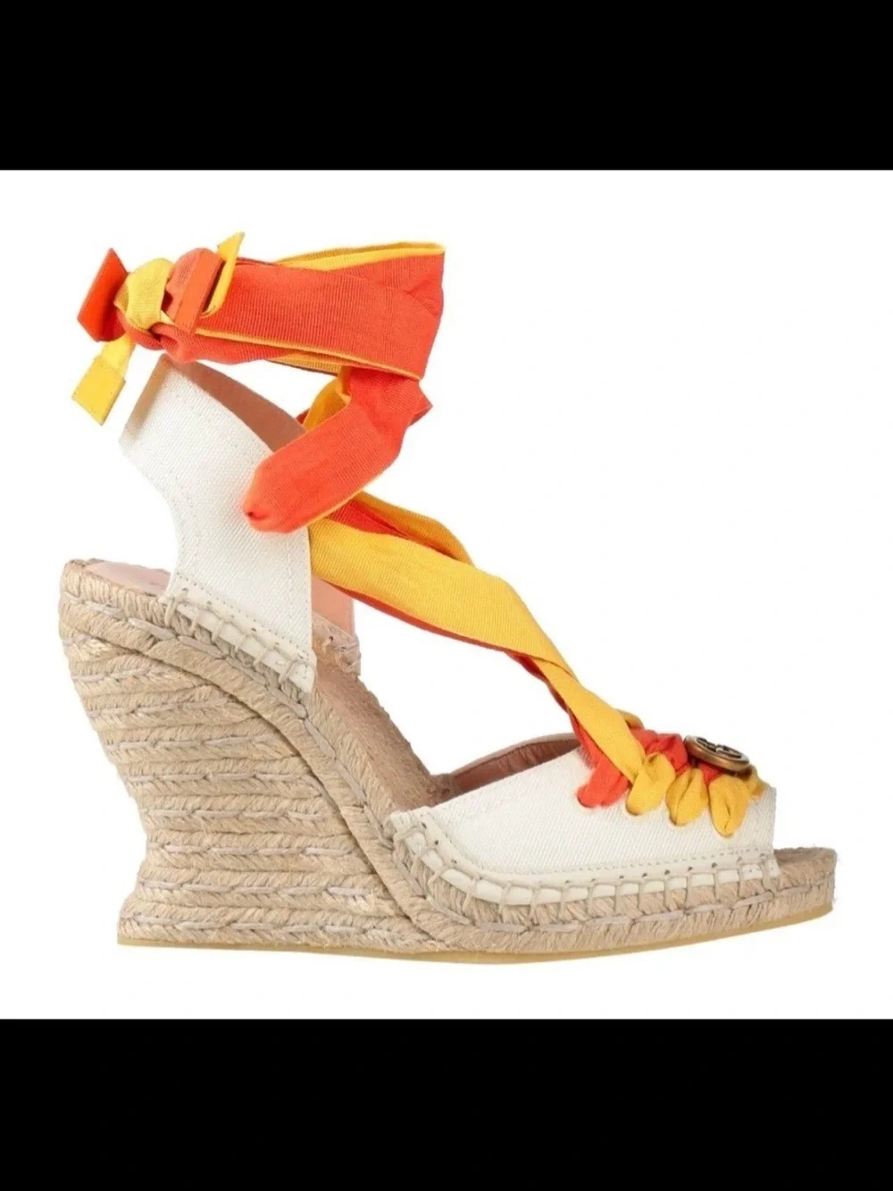 Gucci yellow wedges