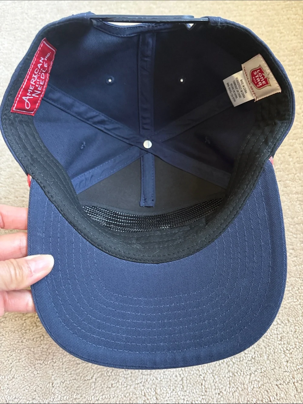 Lone Star Beer Navy Snapback Hat