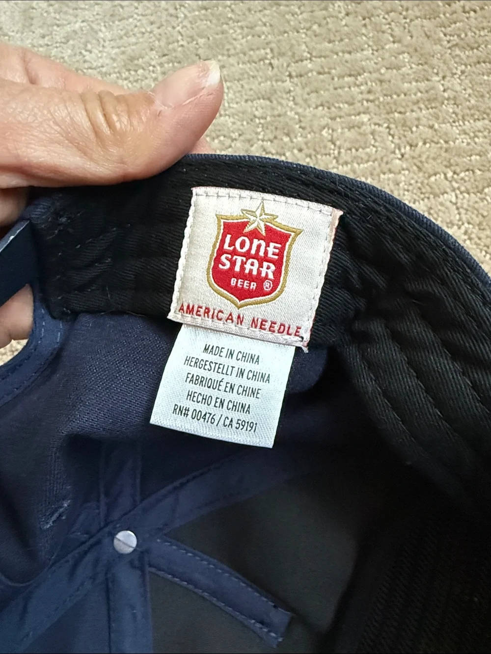 Lone Star Beer Navy Snapback Hat