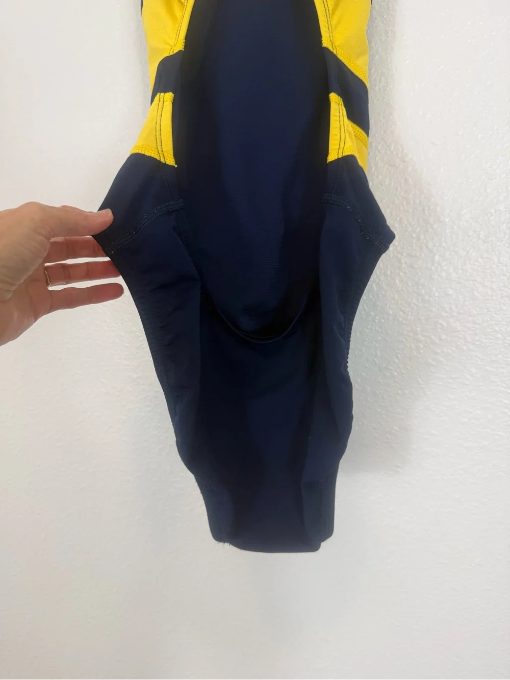 Nike Racing Hydrastrong VEX Racerback One Piece Swimsuit Navy Yellow