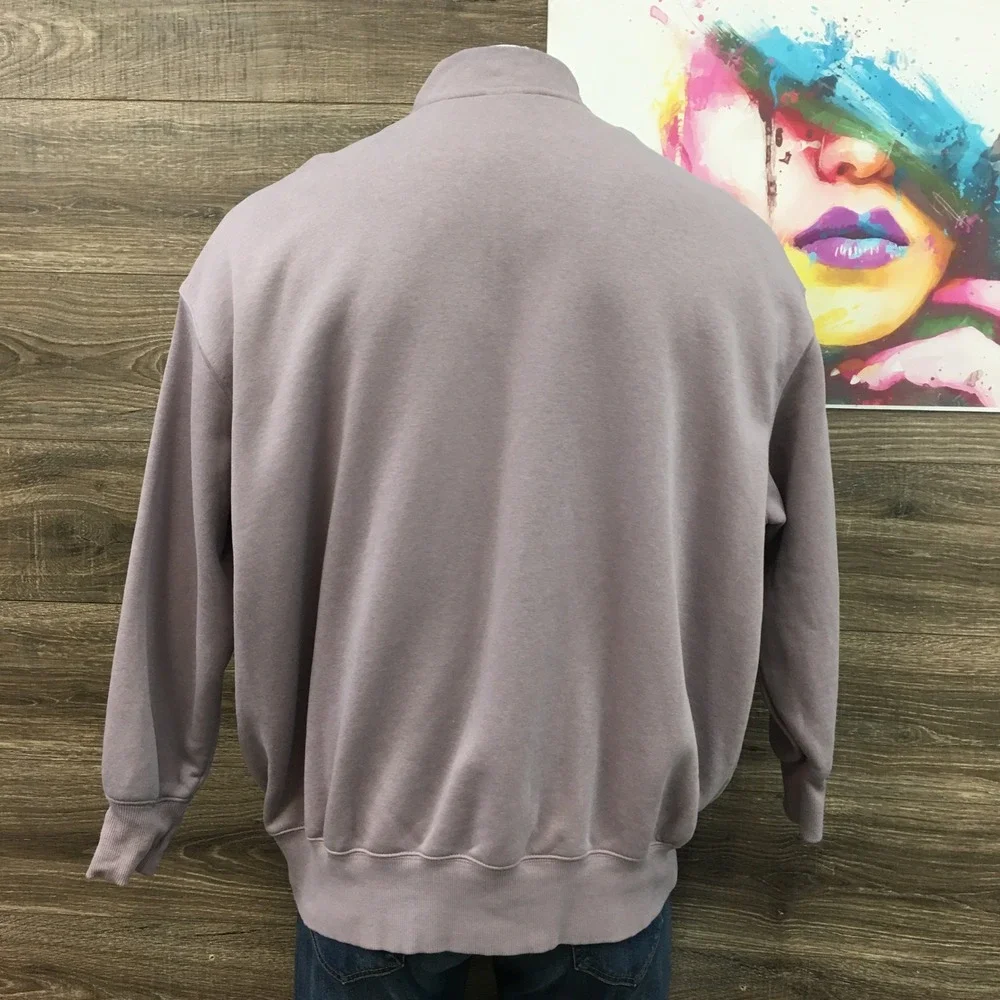 Nike Sportswear Phoenix Fleece Quarter Zip Sweatshirt Mauve Womens XL FV7679-226