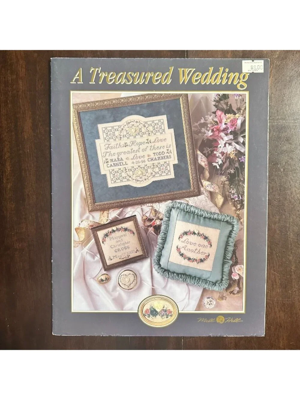 A Treasured Wedding Cross-Stitch Pattern Book By Mill Hill