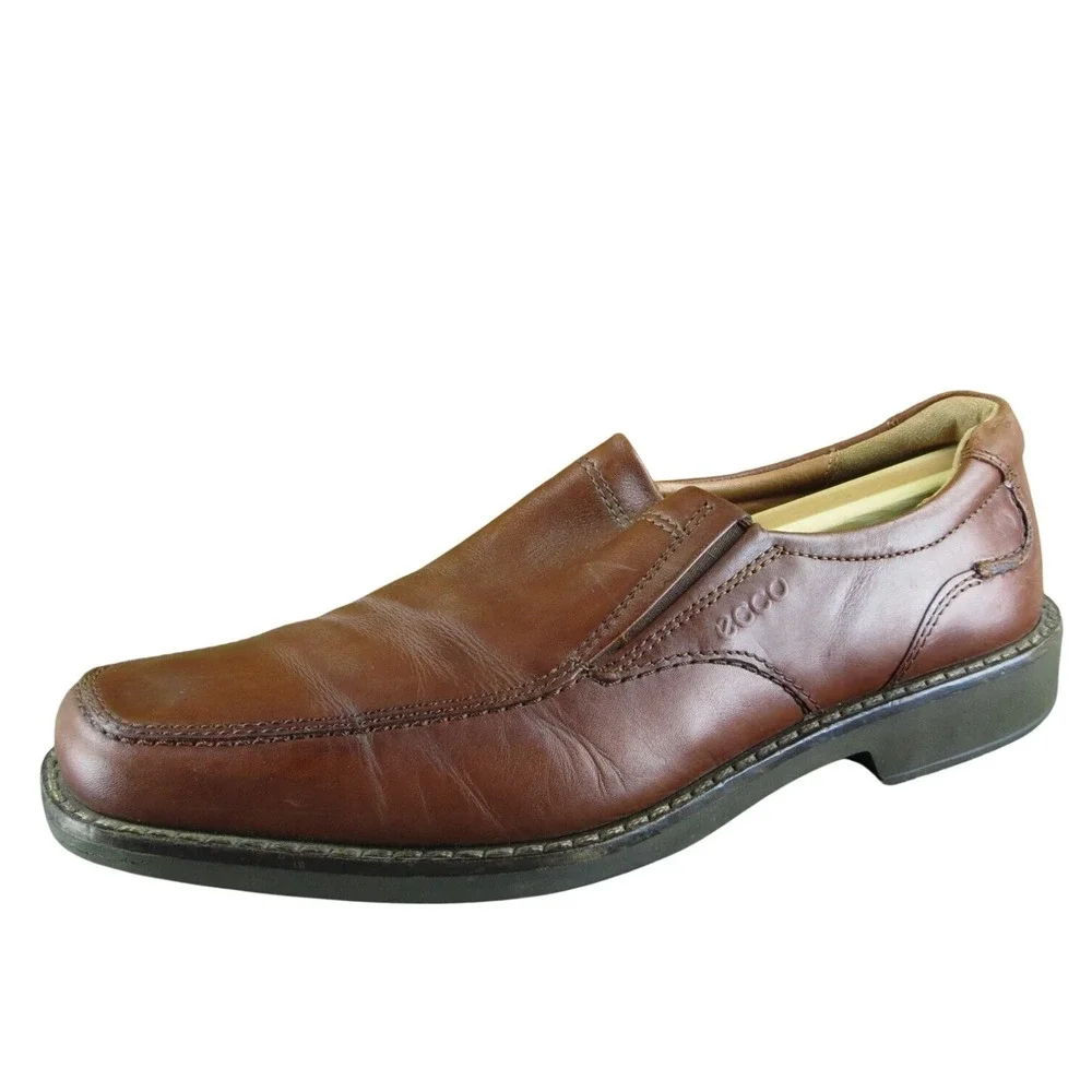 Ecco Men's  Loafer Brown Leather Size 43M‎ Gently Used 2025