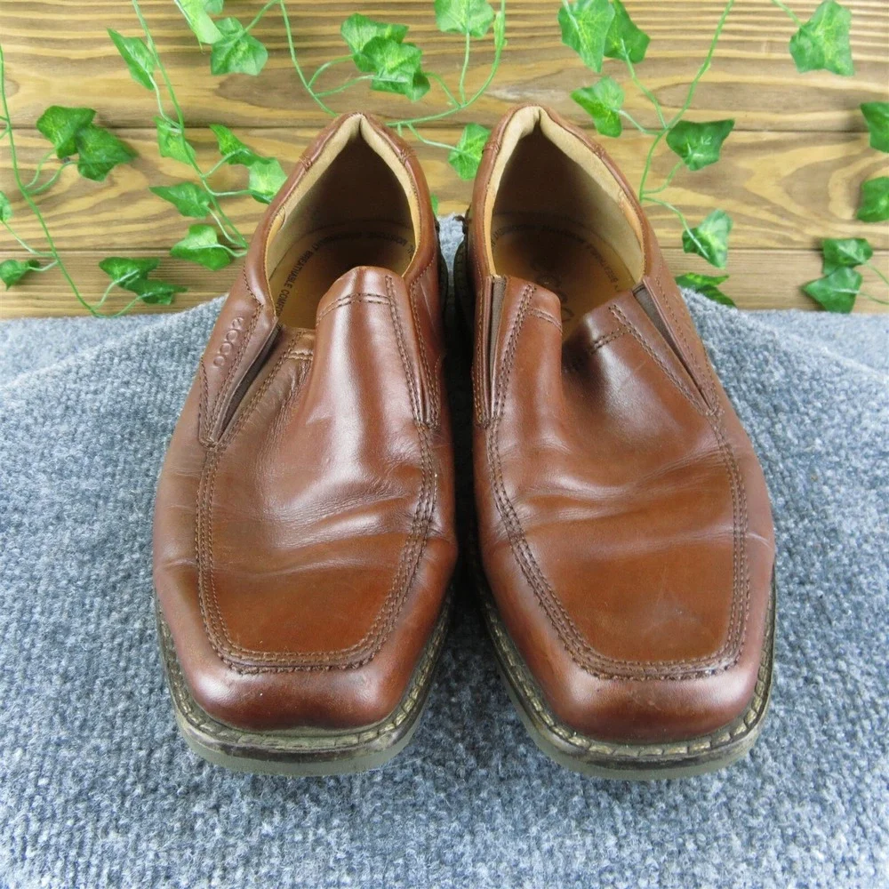 Ecco Men's  Loafer Brown Leather Size 43M‎ Gently Used 2025