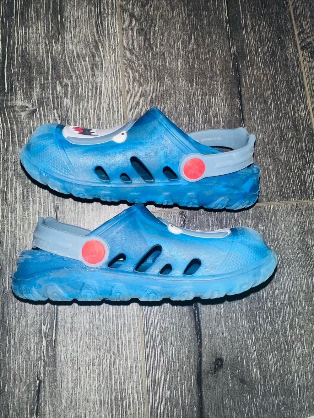 Kids Blue Shark Clogs - Comfortable Slip-On Water Shoes