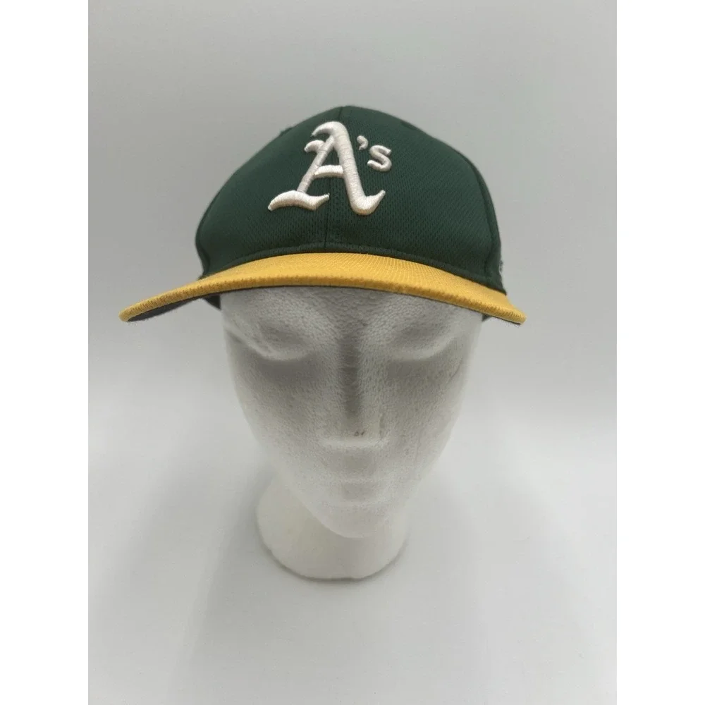 Oakland Athletics A's YOUTH Adjustable Team MLB OC Sports Green Yellow Hat Cap