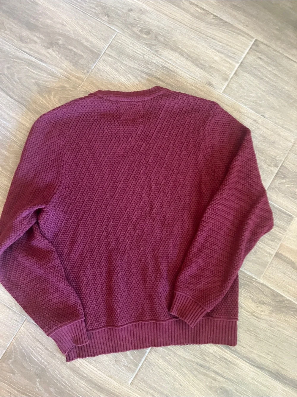 Weatherproof textured knit