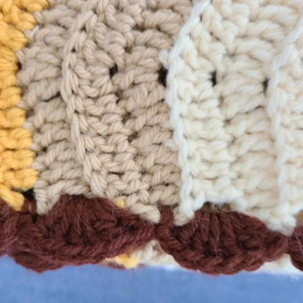 Vintage chevron afghan