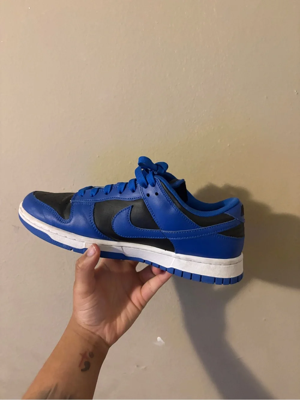 Nike Men’s Royal Blue and Black Low-Top Sneaker