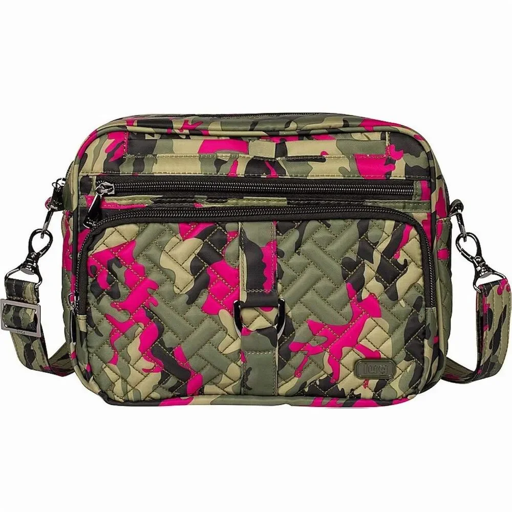 Lug Carousel XL Women's Crossbody Bag Camo Orchid Large