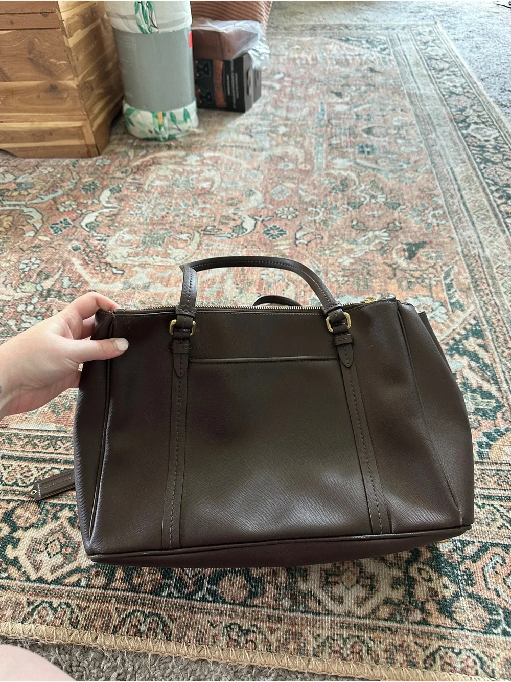 Coach leather tote