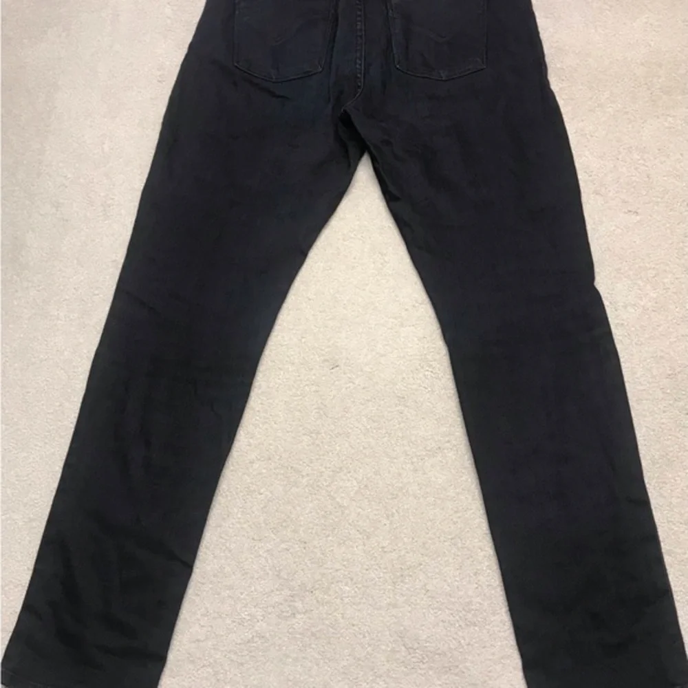 Hudson Blake Made In USA 32x31 Slim Straight Black Mens Stretch Denim Blue Jeans