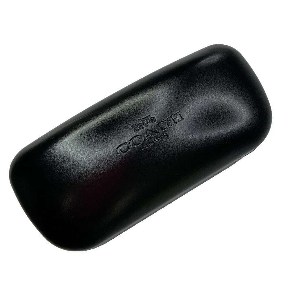 Coach Black Leather Eyeglass Case Hard Snap Sunglasses Case Designer Unisex