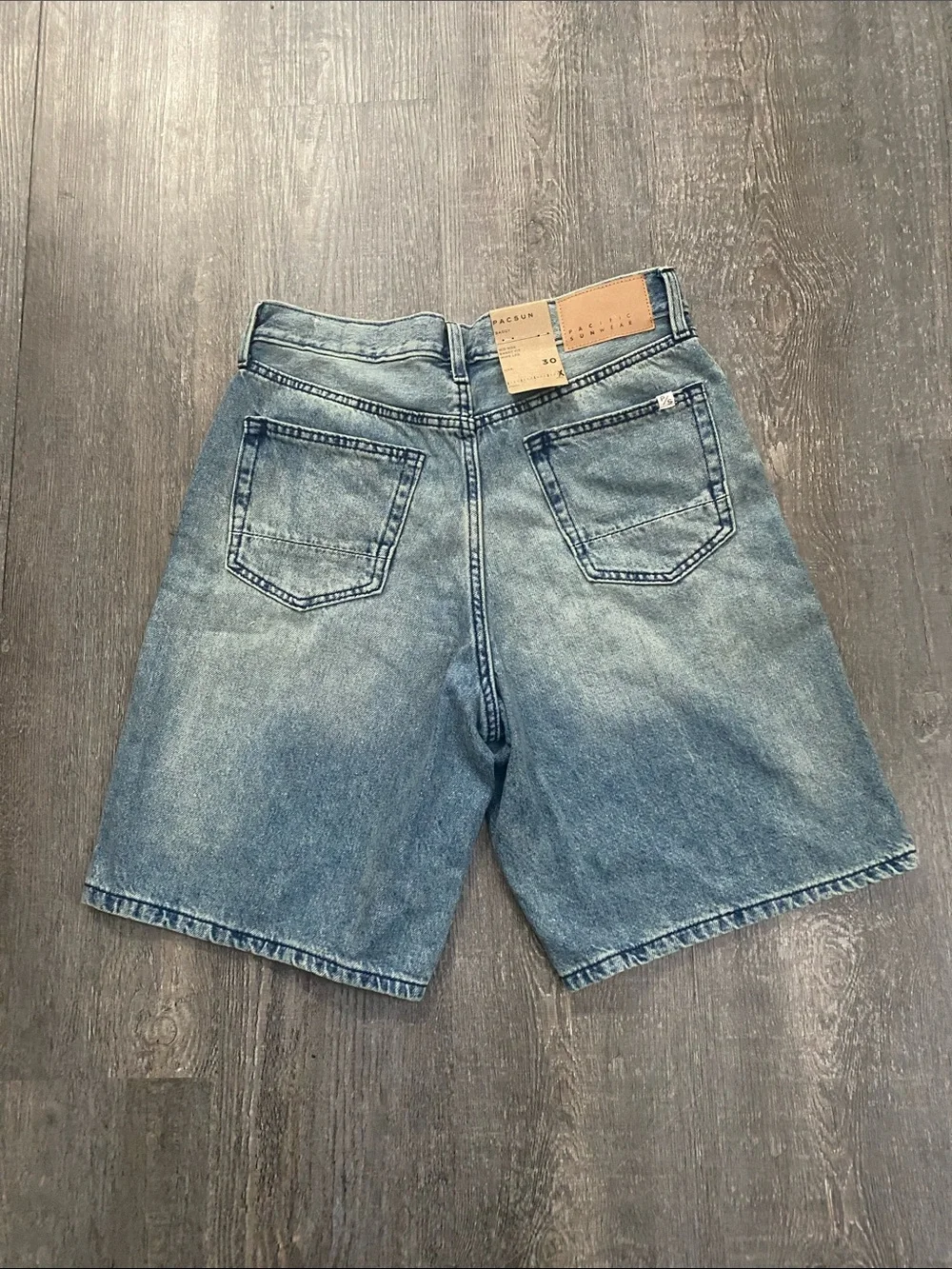 Pacsun Men's Blue Denim Shorts.