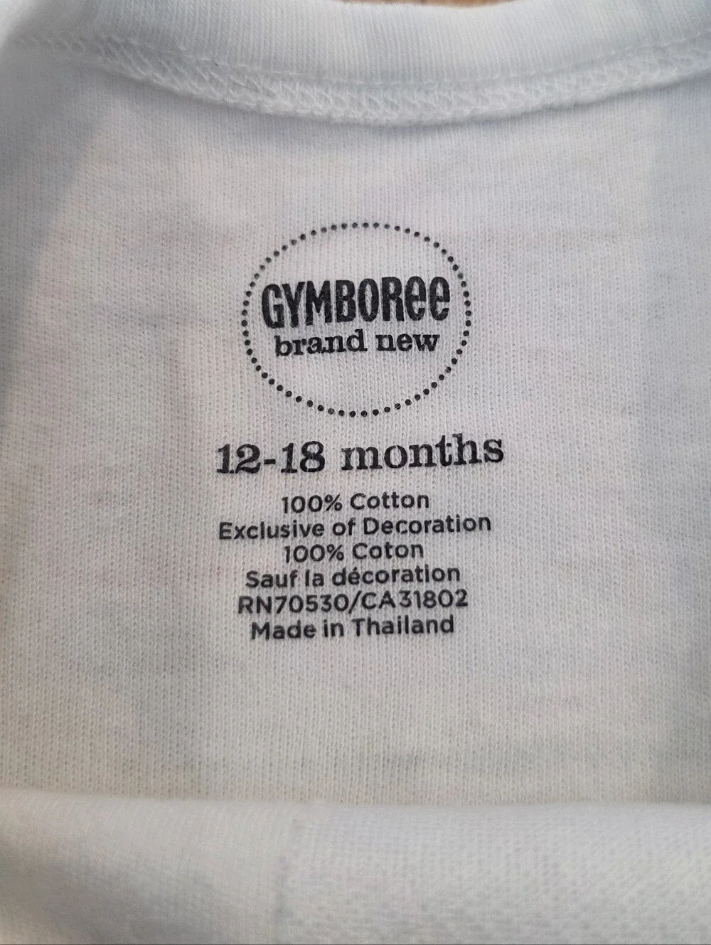 Gymboree white one