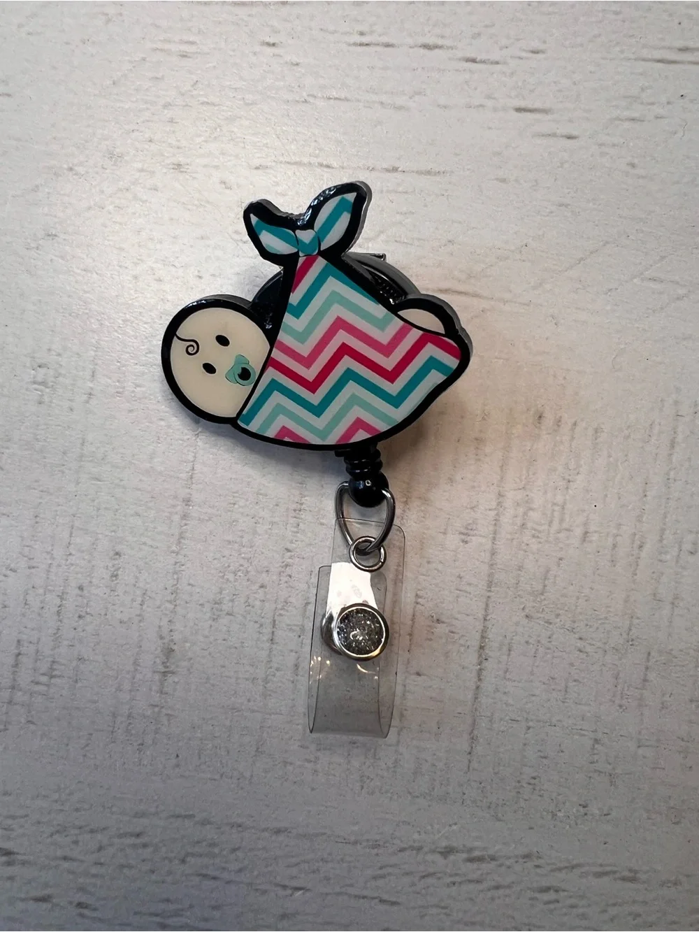 Baby Swaddle Chevron Badge Reel