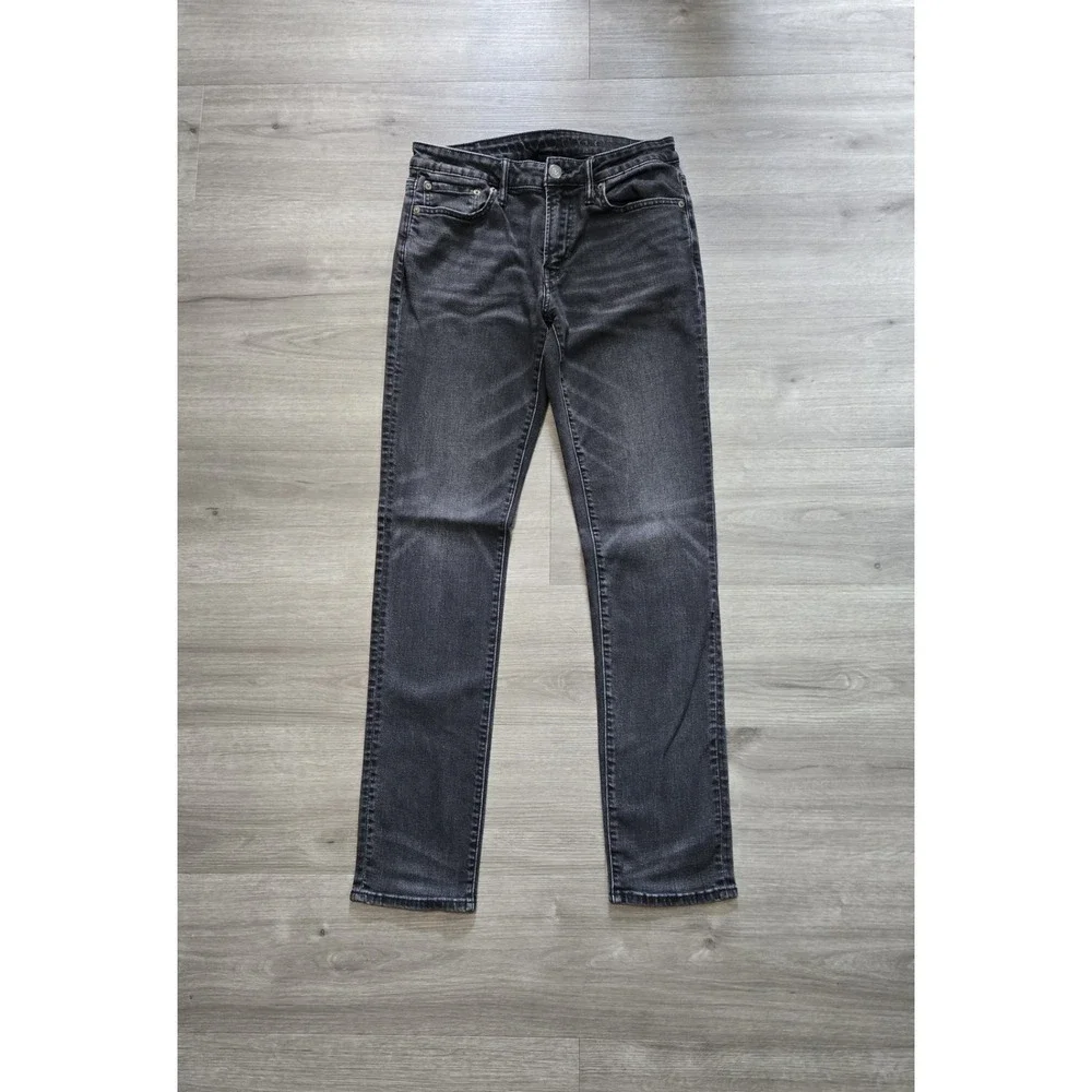 American Eagle Men Jeans Size 31x34 Black Denim Slim Air Flex Plus (Actual 31x32