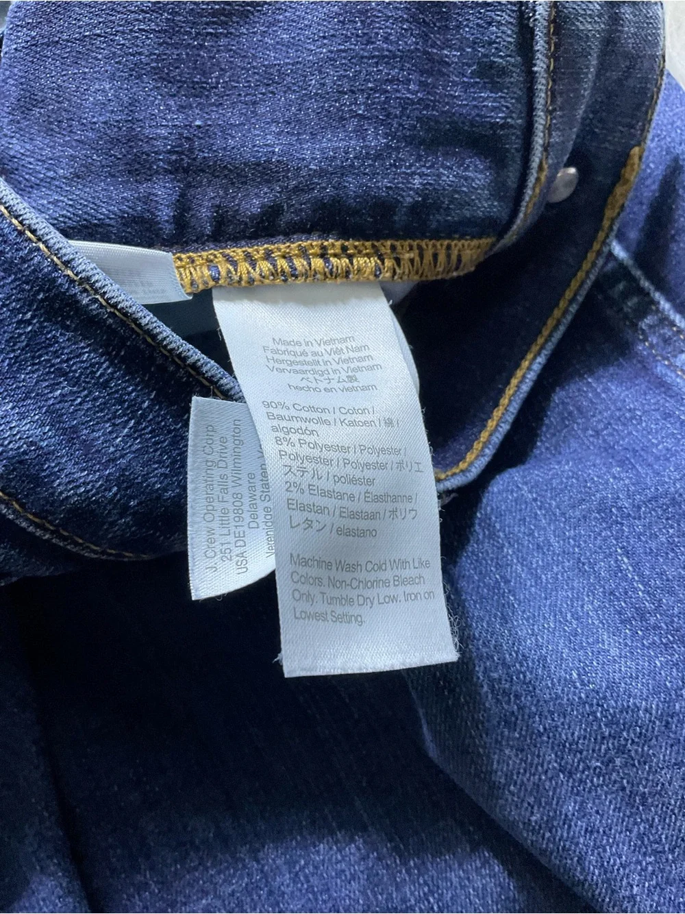 J. Crew approximate measurements
