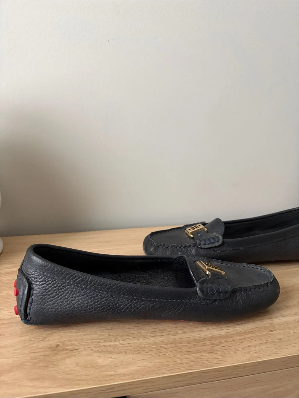 Tory Burch pebbled loafers