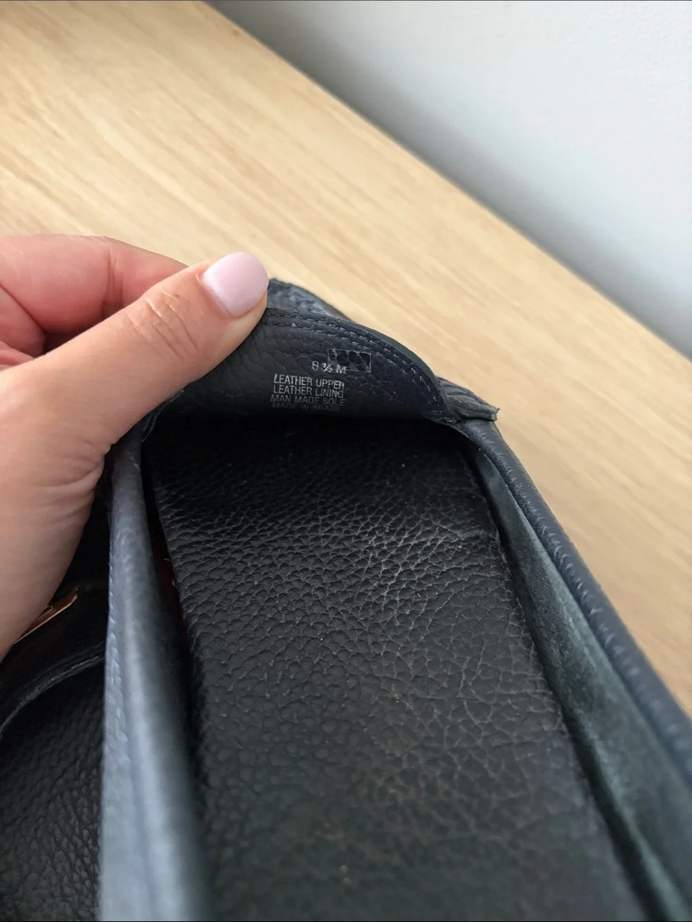 Tory Burch leather shown