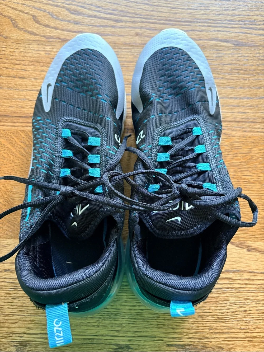 Nike Men’s Air 270’s Black, Teal & Gray Athletic Shoes- size 11
