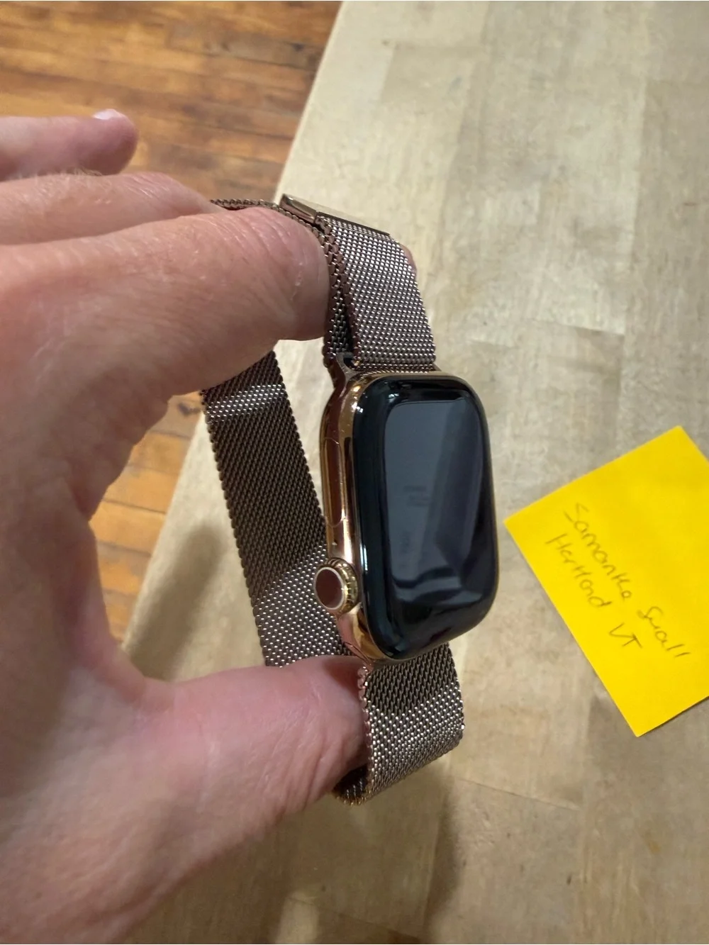 Apple smartwatch featuring