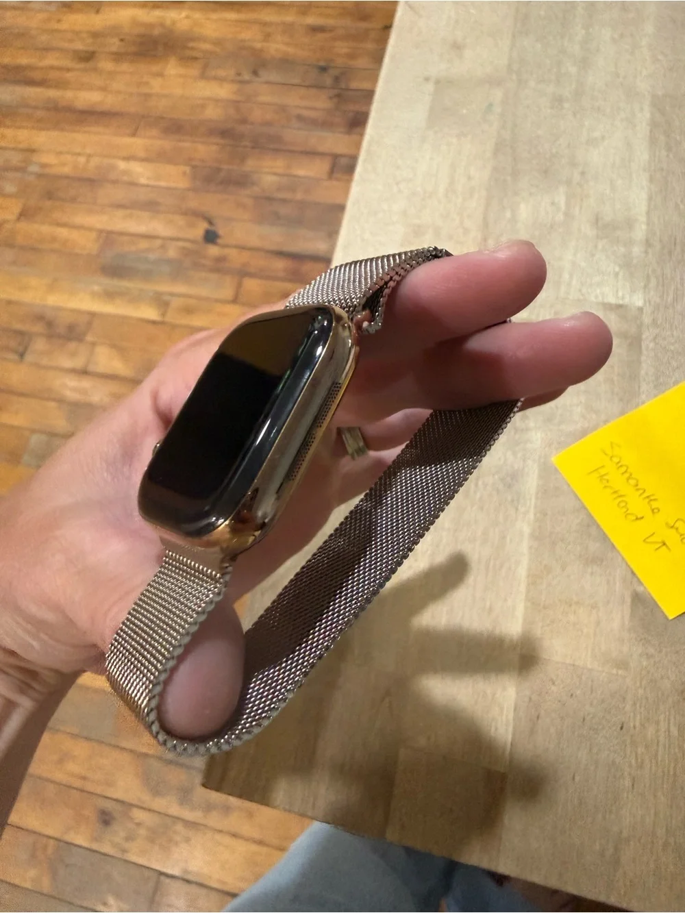 Apple smartwatch featuring