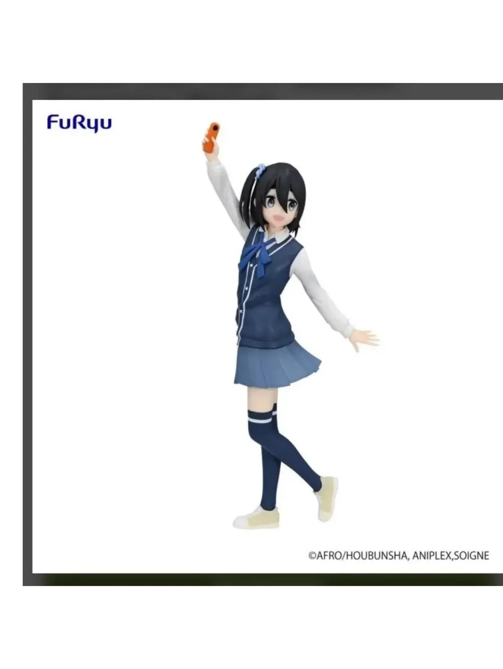FuRyu Ena Saitou Figure Laid-Back Camp Blue New School Uniform Prize Figure