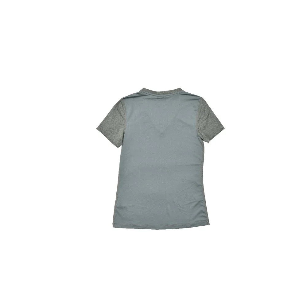 Nike Dri-Fit Women's Small Gray V-Neck Short Sleeve Athletic Training T-Shirt