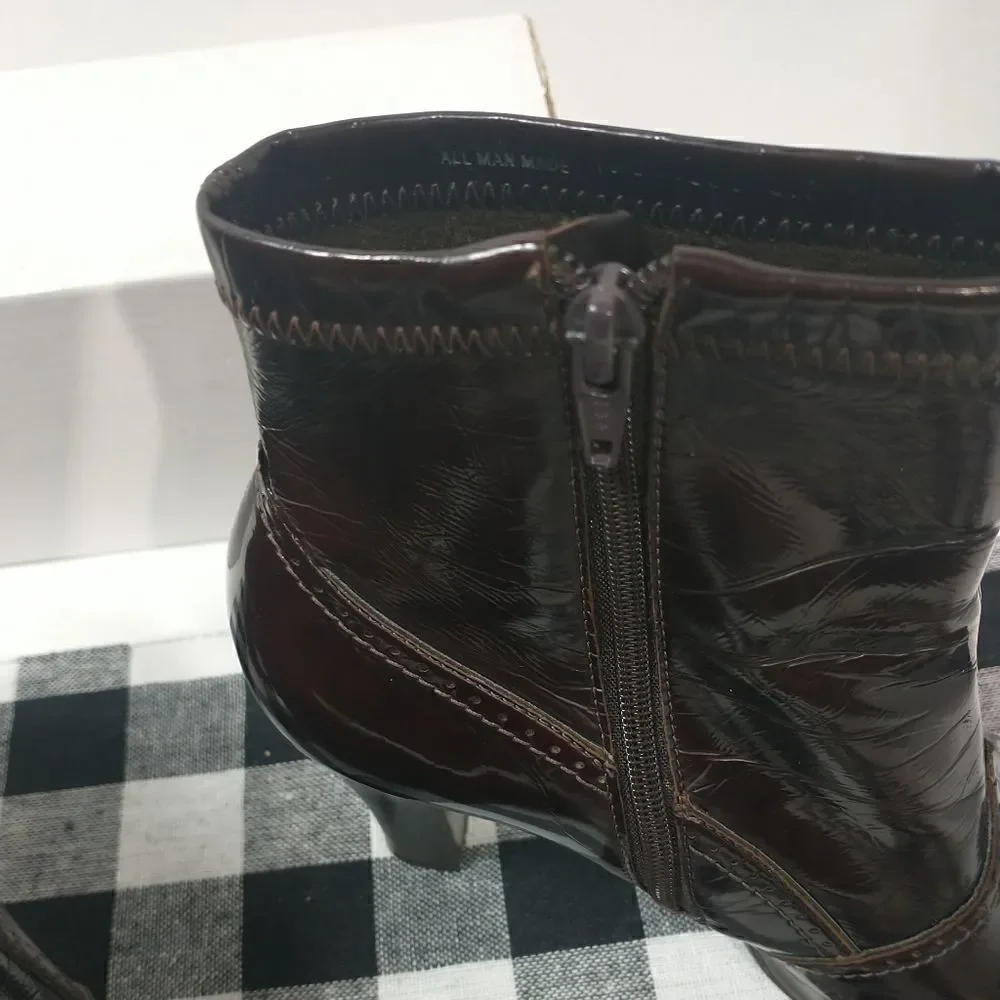 Franco Sarto Ankle Bootie, Women’s Size 6M Brown