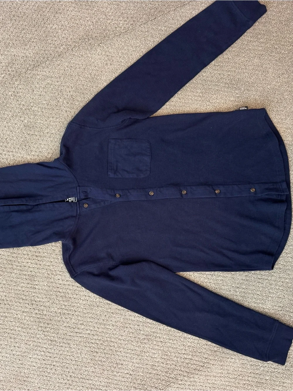 Eddie Bauer Boys XL Basin Thermal Hooded Button Down