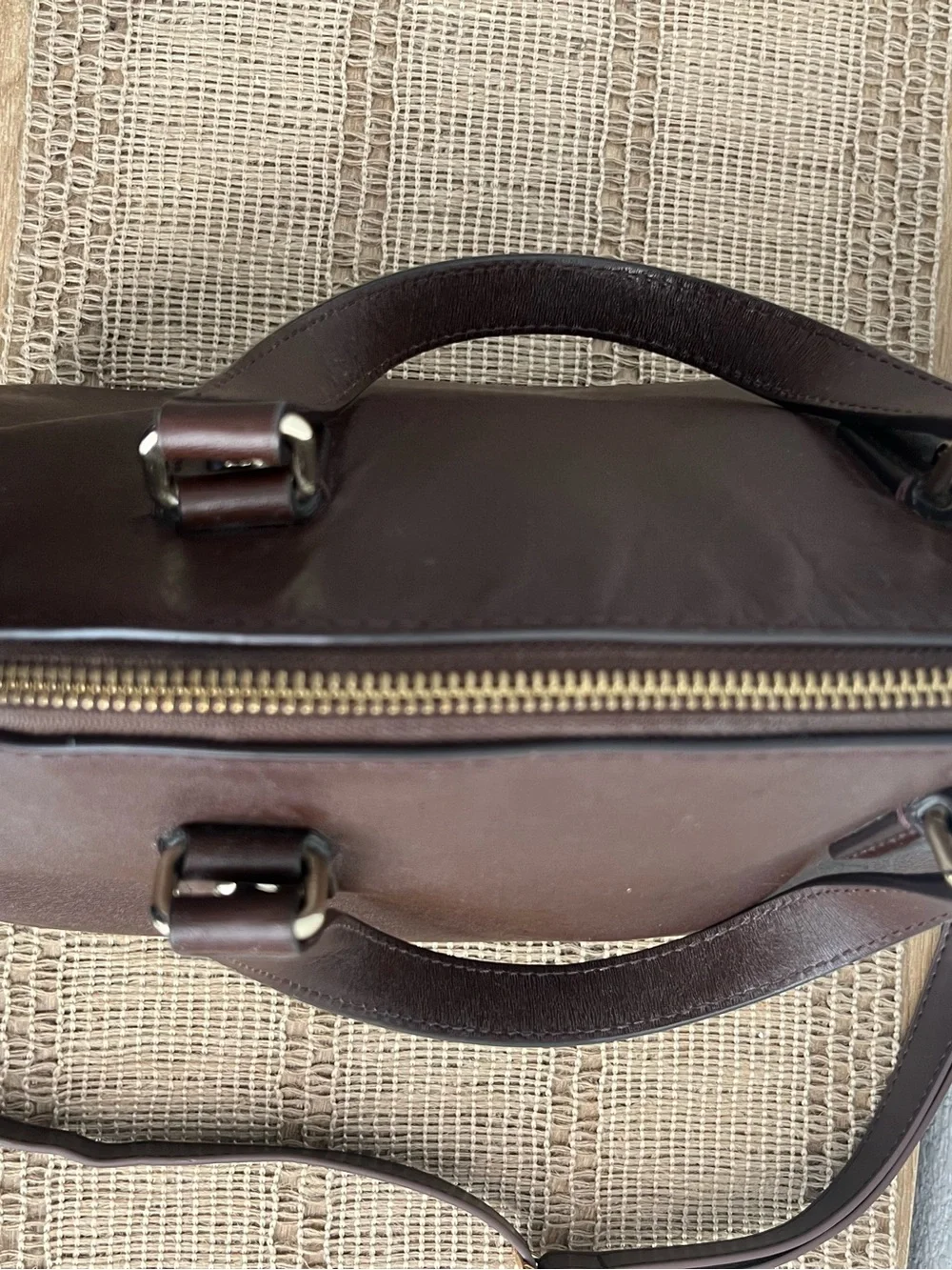 kate spade accents brown top