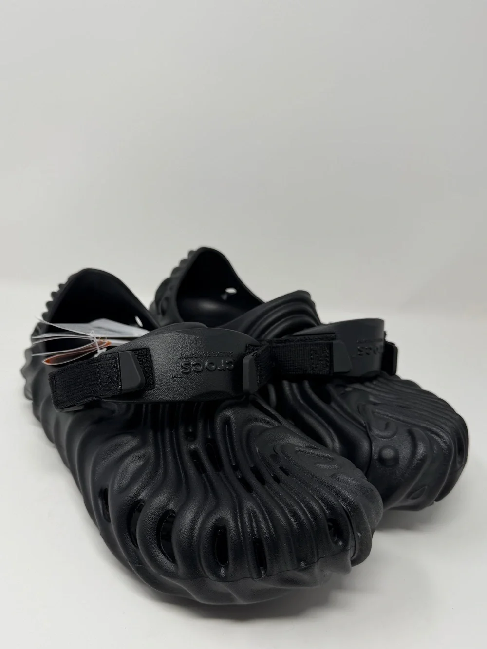 CROCS Black Foam Strap Sandals Sz. 12