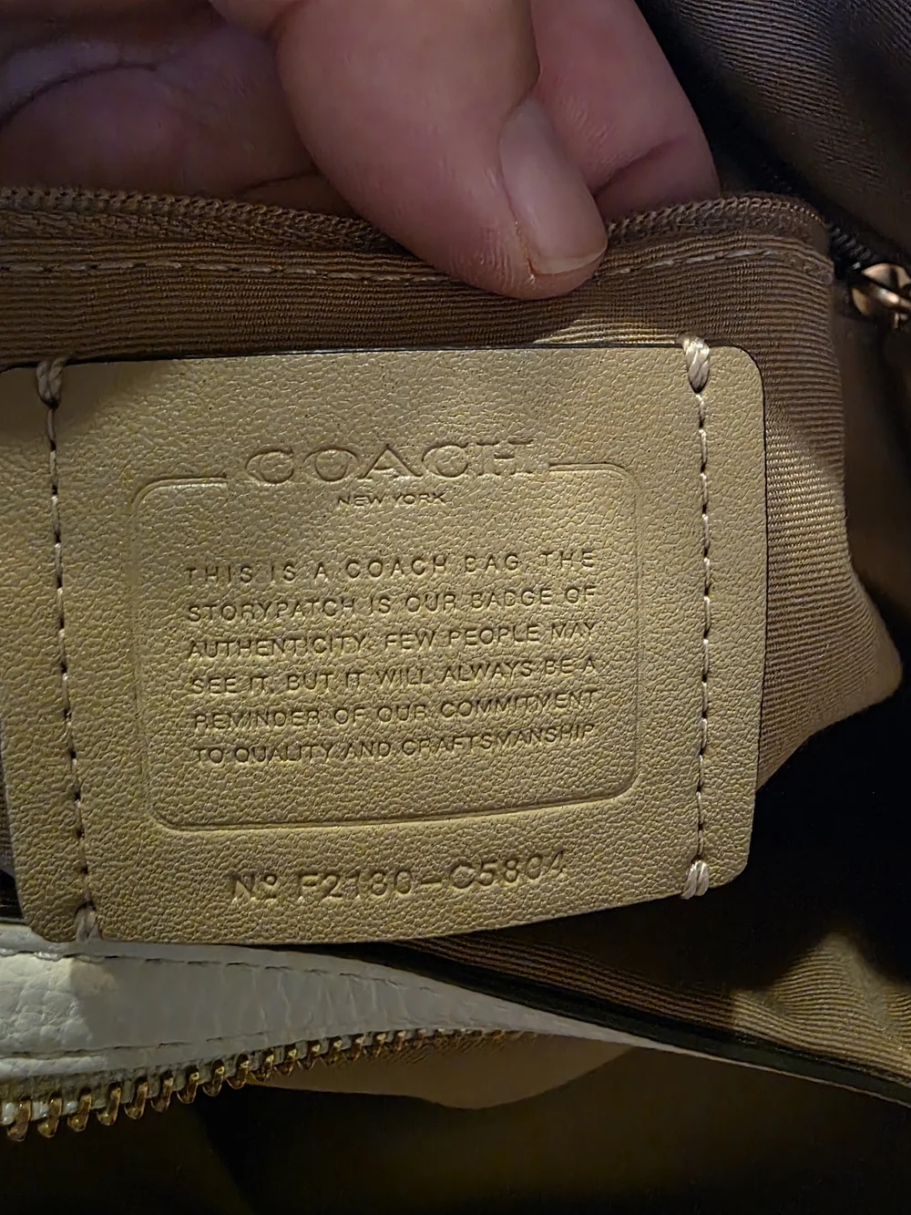 Coach has print