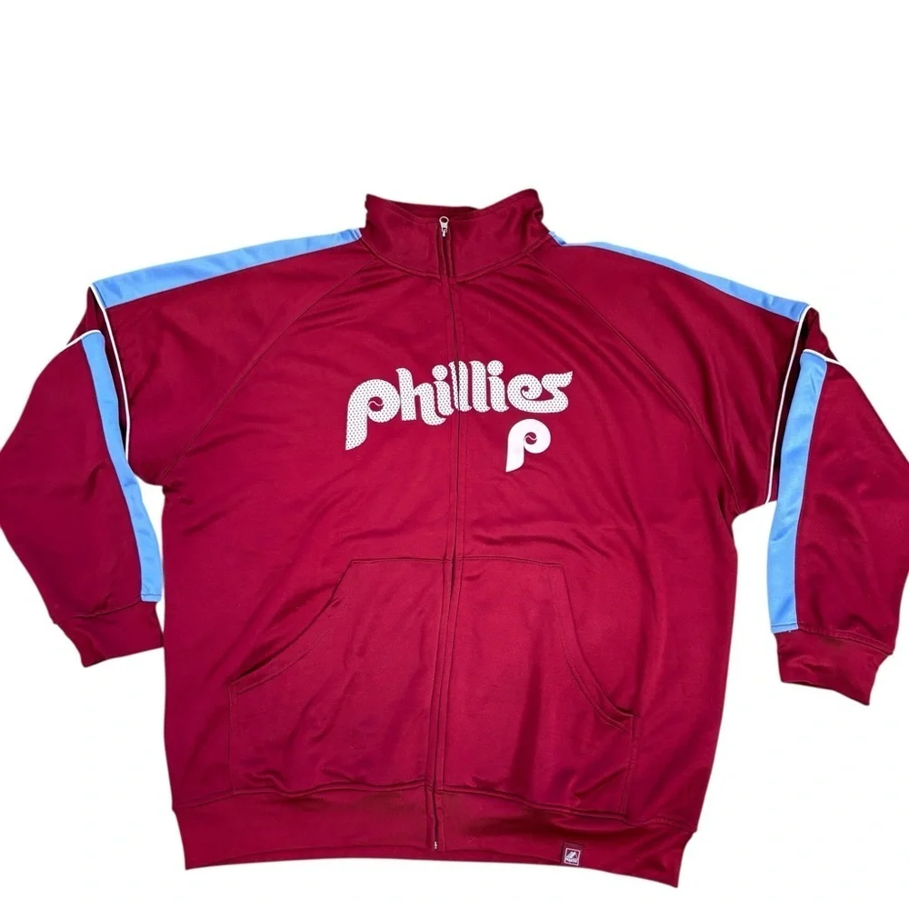 VTG PHILADELPHIA PHILLIES Baseball MLB Jacket Mens XXXL Cooperstown Collection