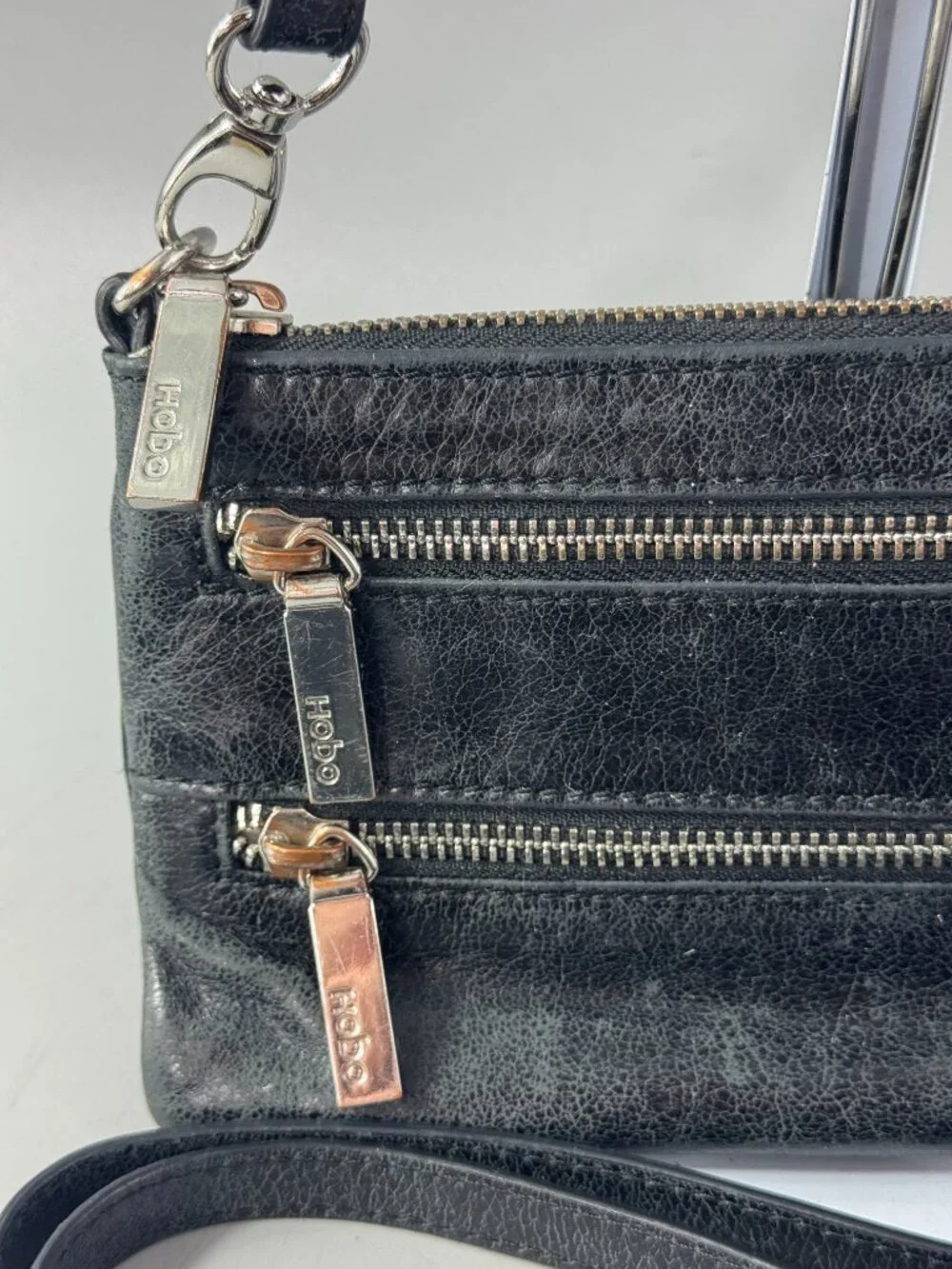 Hobo International Black Leather Crossbody Shoulder/Crossbody Bag