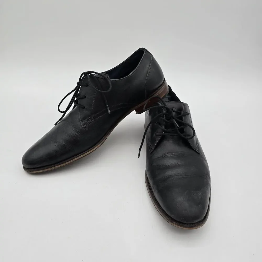 Florsheim Shoes Mens 8 M Black Leather Dress Derby Oxford 14318 001