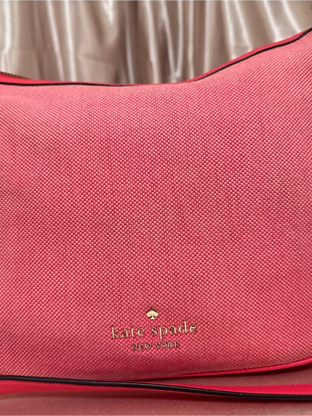 Kate Spade  Rosie in pink canvas crossbody bag