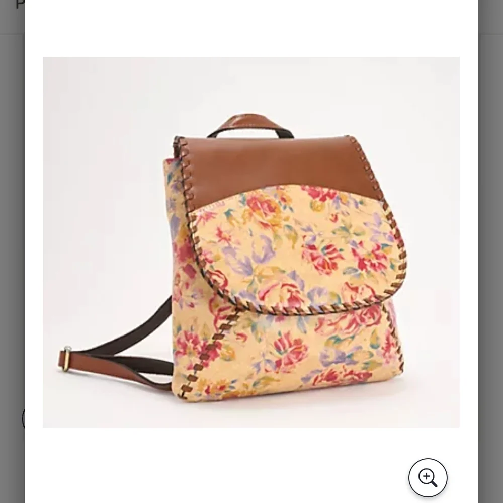 Patricia Nash Floral Tan and‎ Brown Backpack