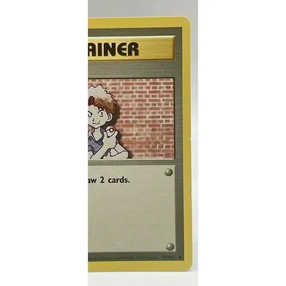 Bill 91/102 Pokemon Trainer Card Base Set WOTC Non Holo‎ Vintage 1999 LP