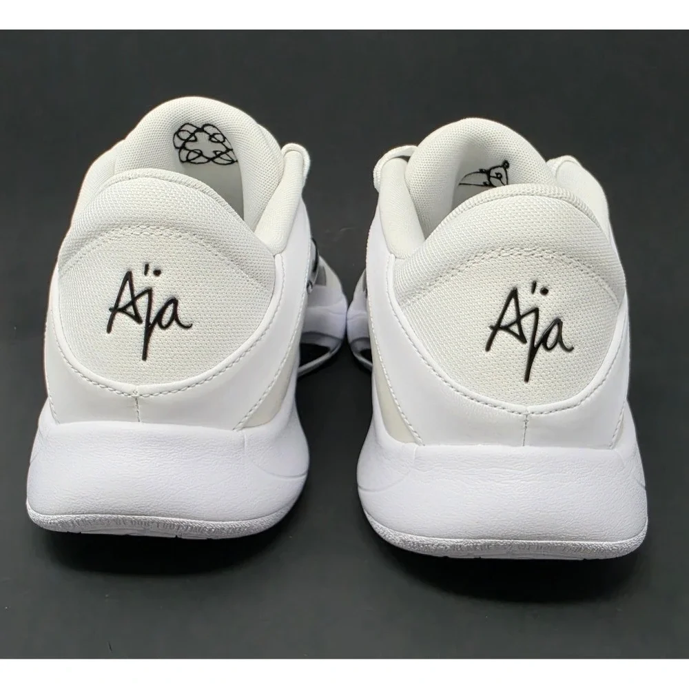 Nike A'One Aja Basketball Shoes White Black HQ8500-100 Men's 11.5/Women's 13