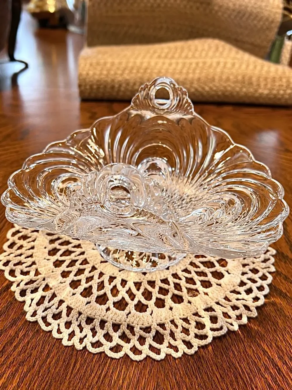 Cambridge Glass Caprice Clear Bon Bon Candy Dish