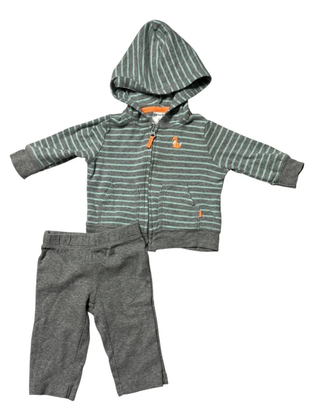Carter's Baby Boy Striped Outfit Size 3 Months