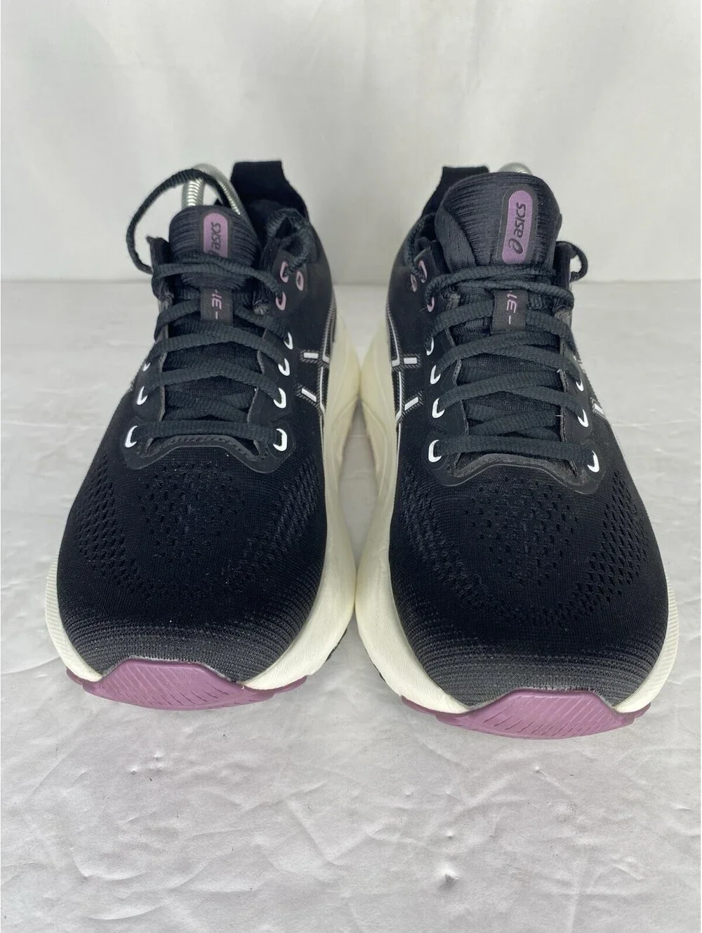 ASICS Gel-Kayano 31 Shoes Womens Size 9 Black Purple Running Sneakers