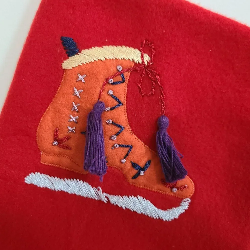 Vintage red felt
