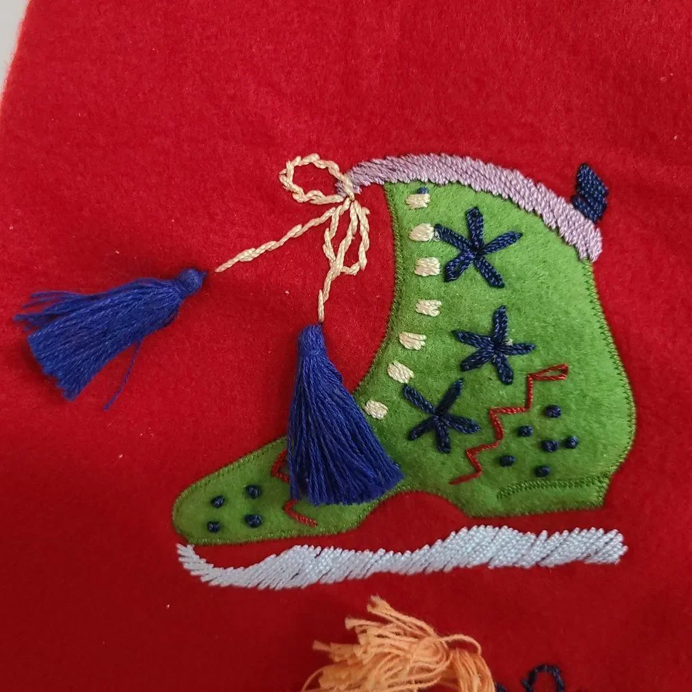Vintage red felt