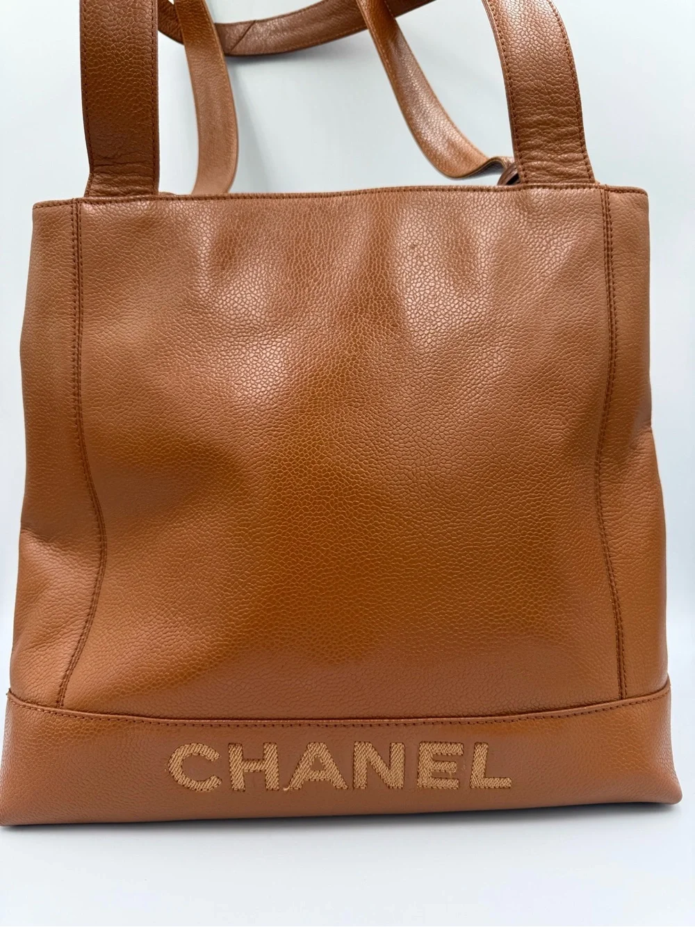 CHANEL structured caviar